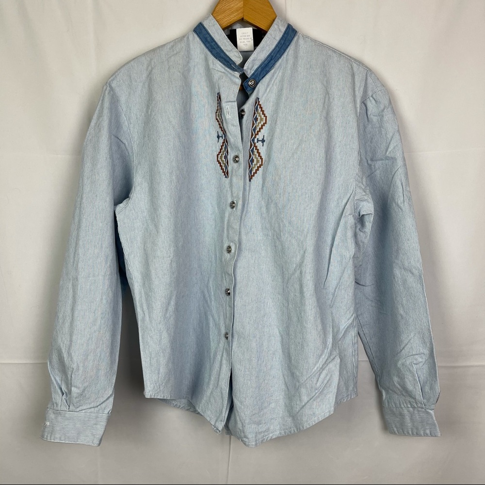 Vintage roughrider western button down shirt